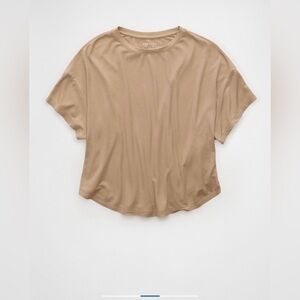 American Eagle AE Women’s Soft & Sexy Boxy T-Shirt Color Medium Brown Size XL